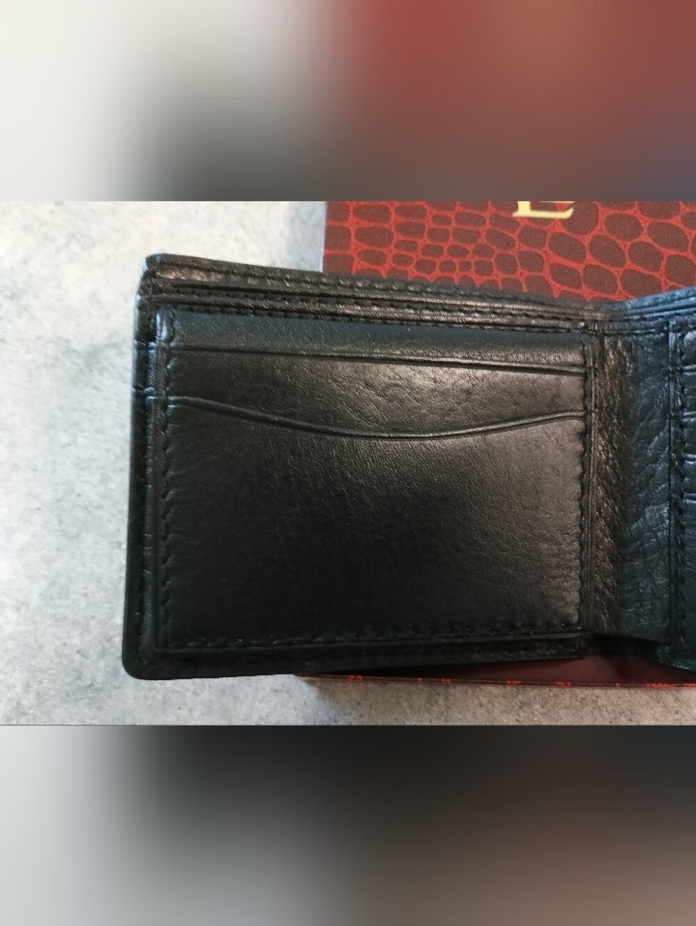 NIB Men's Ralph Lauren Black Genuine Leather Wallet - Picture 5 of 12